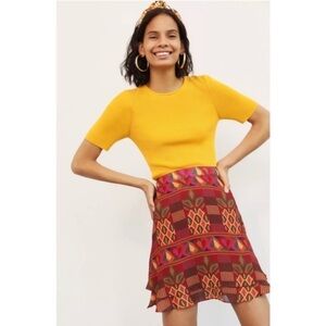 ANTHRO FARM RIO Odalys‎ Mini Skirt